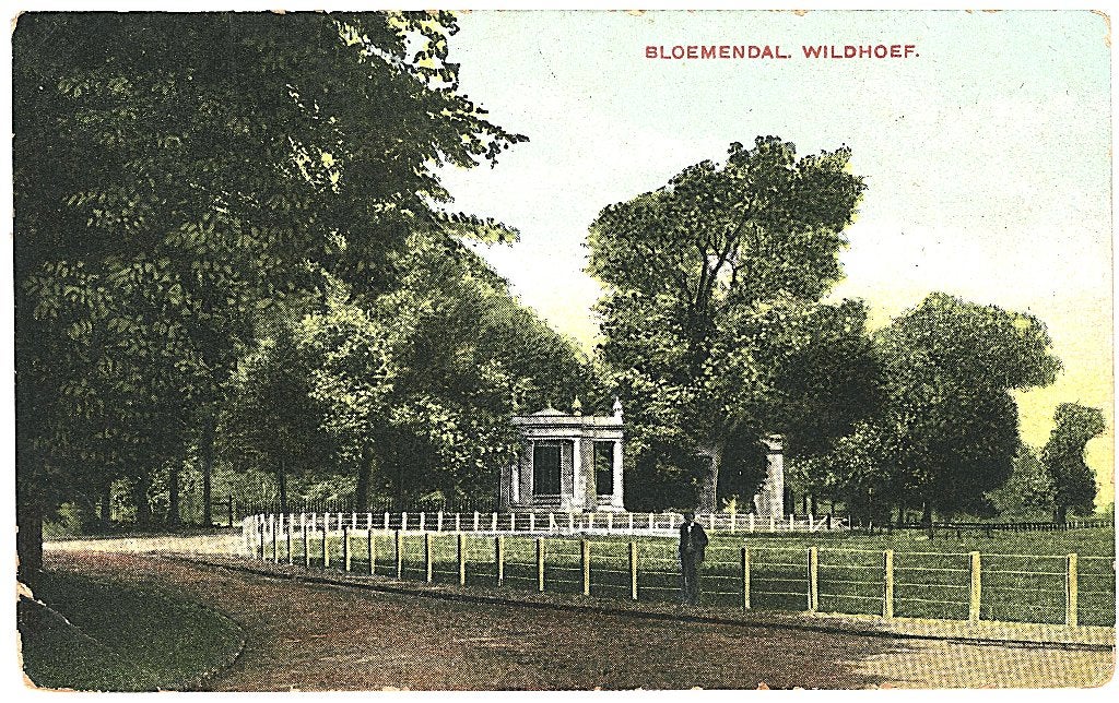 700184 Bloemendaal NH 1909 Wildhoef Postzegel Afgeweekt
