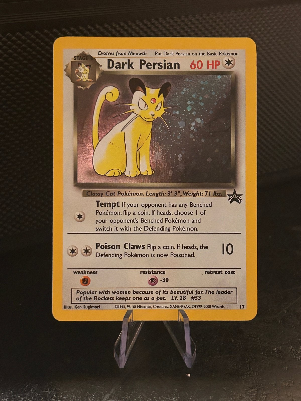 Dark persian 17 - wizards black star promo, Ophalen of Verzenden, Zo goed als nieuw