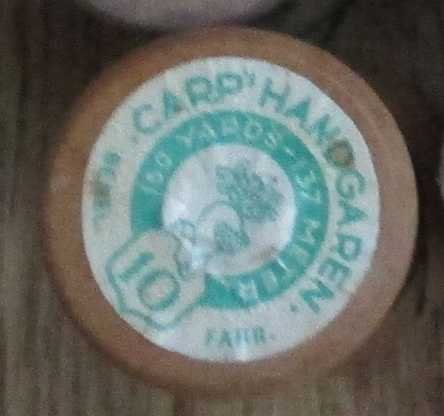 Oud klosje Carp's handgaren Kerktoren garenfabrieken Helmond, Ophalen of Verzenden, Garen of Naald(en)
