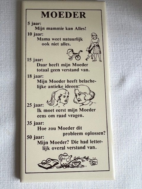 Tegel met wijsheid over Moeder - Leuke decoratie, Ophalen of Verzenden