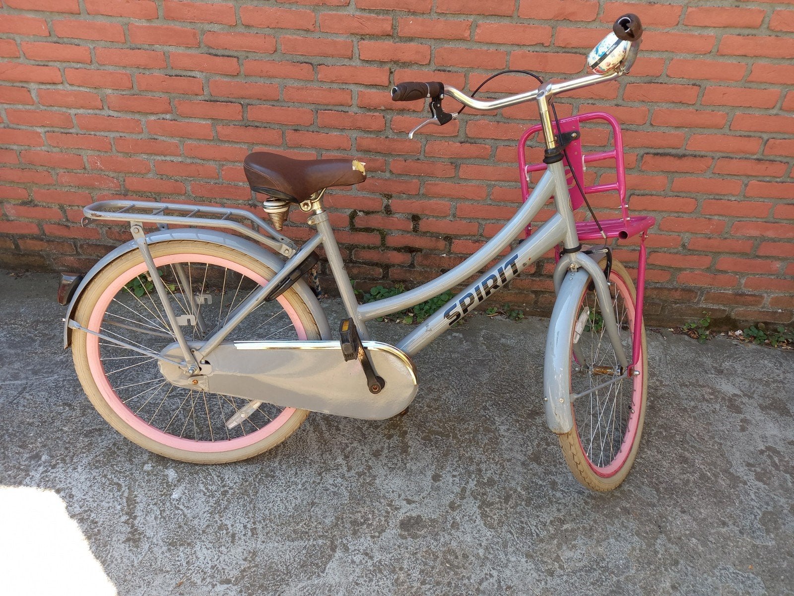 Spirit kinderfiets met voordrager 24 inch, Ophalen, Terugtraprem, Handrem, Spirit