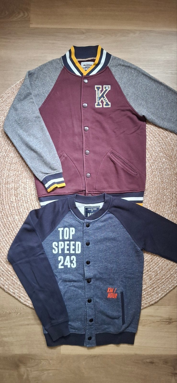 2x Jongensvest baseball stijl Maat 146, Trui of Vest, Ophalen of Verzenden, Zo goed als nieuw, Onbekend
