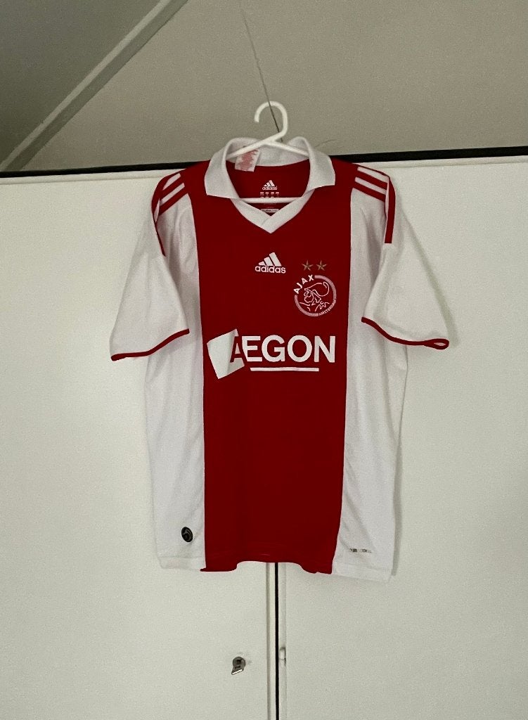 Ajax thuisshirt 2009/2010 maat 176, Maat XS of kleiner, Ophalen of Verzenden, Gebruikt, Shirt