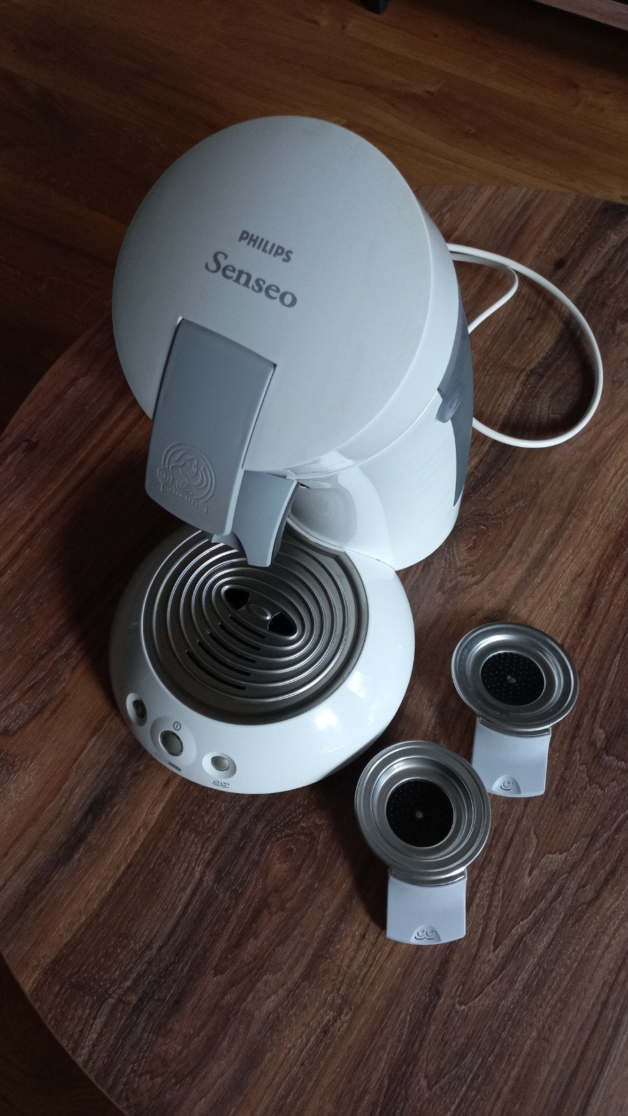 Philips Senseo koffiezetapparaat - Wit, Ophalen, Koffiepads en cups, Koffiemachine, Zo goed als nieuw