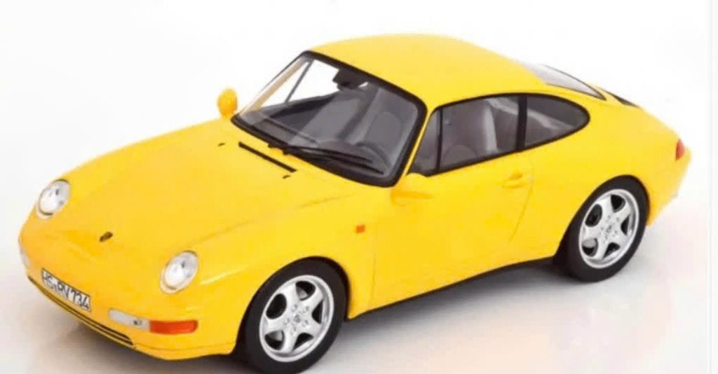 Porsche 911 Carrera 1994 GEEL schaal 1/18 NOREV Ref. 187596, Verzenden, Nieuw, Auto, Norev