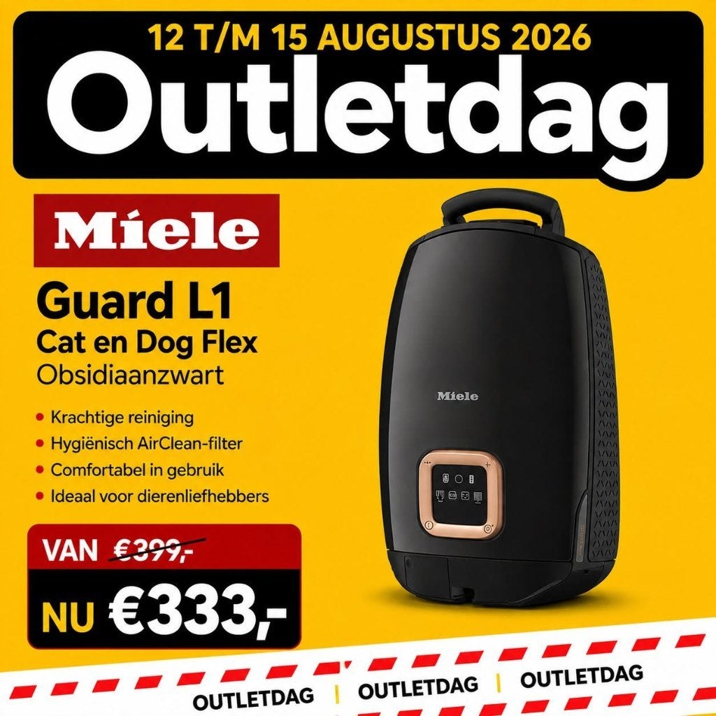 ACTIE VERLENGD! Miele Guard L1 cat & dog + 2 jaar garantie!, Nieuw, Ophalen of Verzenden, Miele, Sledestofzuiger