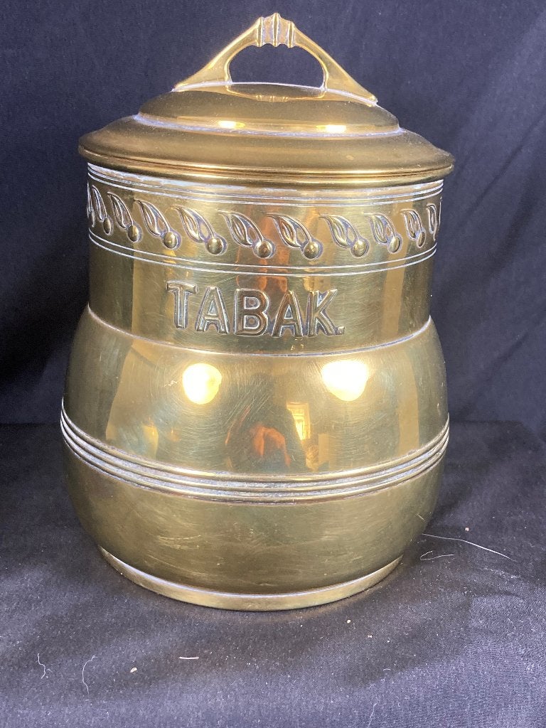 Koperen Art Deco tabakspot, Ophalen of Verzenden