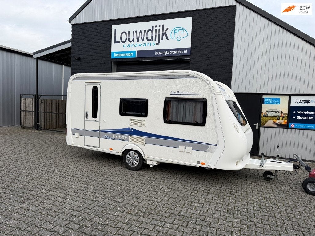 HOBBY Excellent 440 SF ’10 (Mover, Vastbed 210cm), Hobby, Bedrijf, 6 tot 7 meter, Tot en met 4