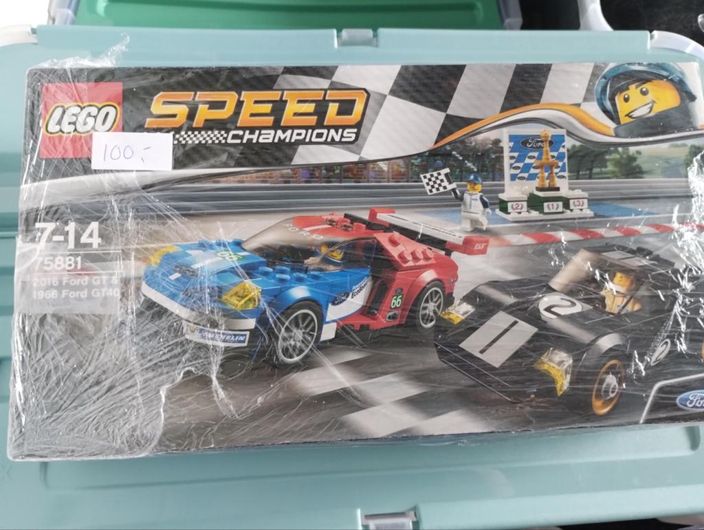 Lego Speed Champions 75881: 2016 Ford GT & 1966 Ford GT40, Lego, Zo goed als nieuw, Complete set, Speed Champions