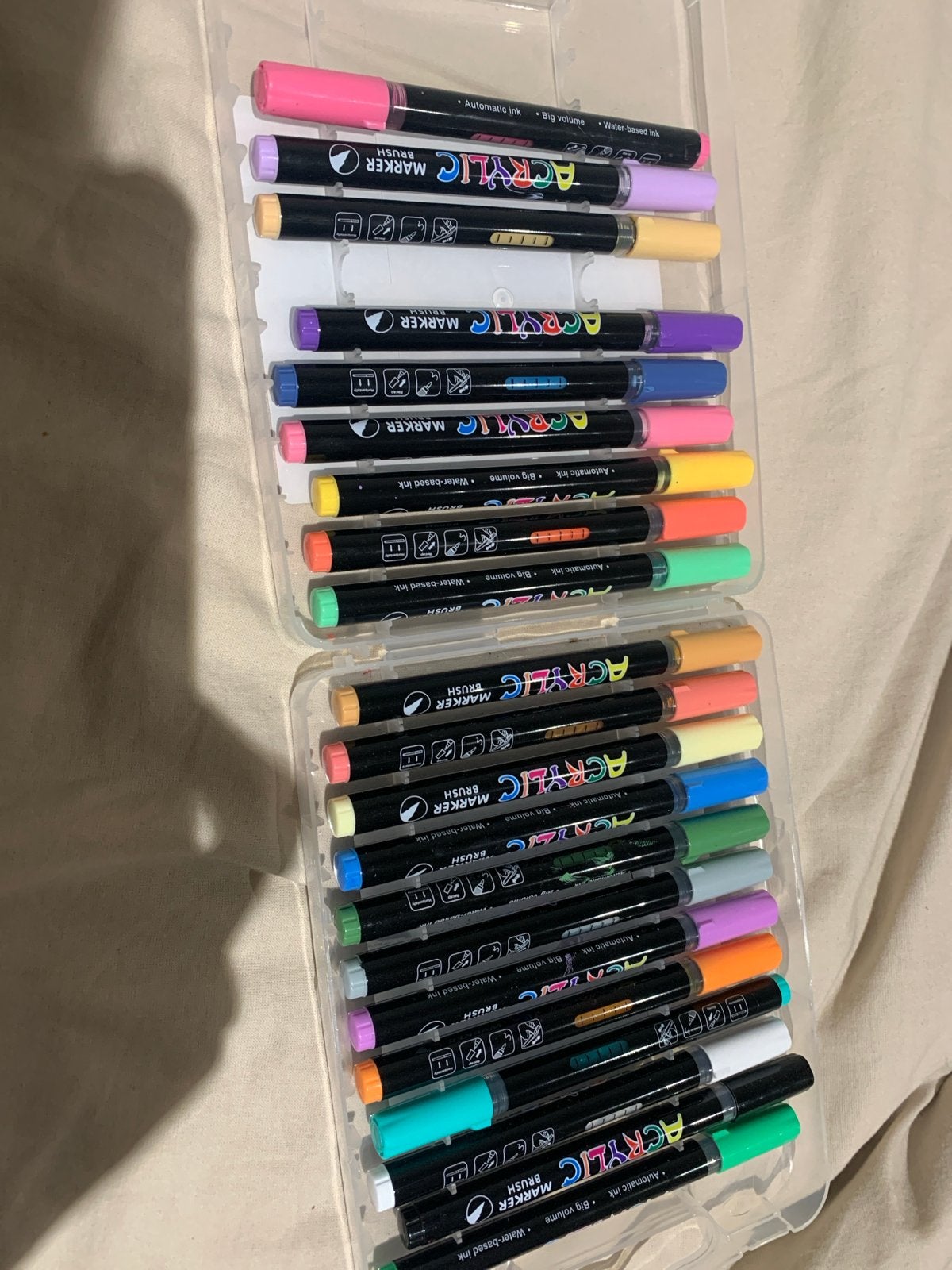 24-delige set acryl stiften - Nieuw in verpakking, Ophalen, Nieuw, Potlood of Stift