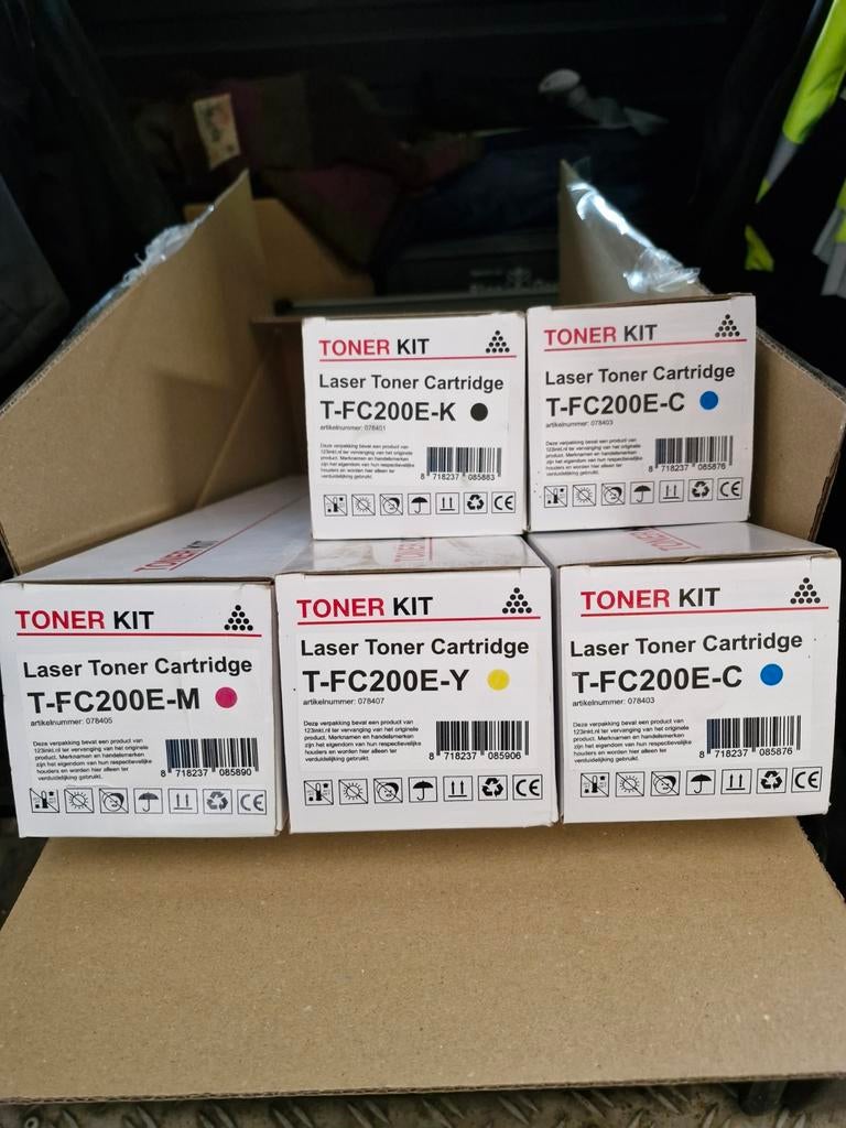 Toner Kit T-FC200E-K, C, M, Y - Laser Toner Cartridges, Kleur printen, Printer, Nieuw, Ophalen of Verzenden