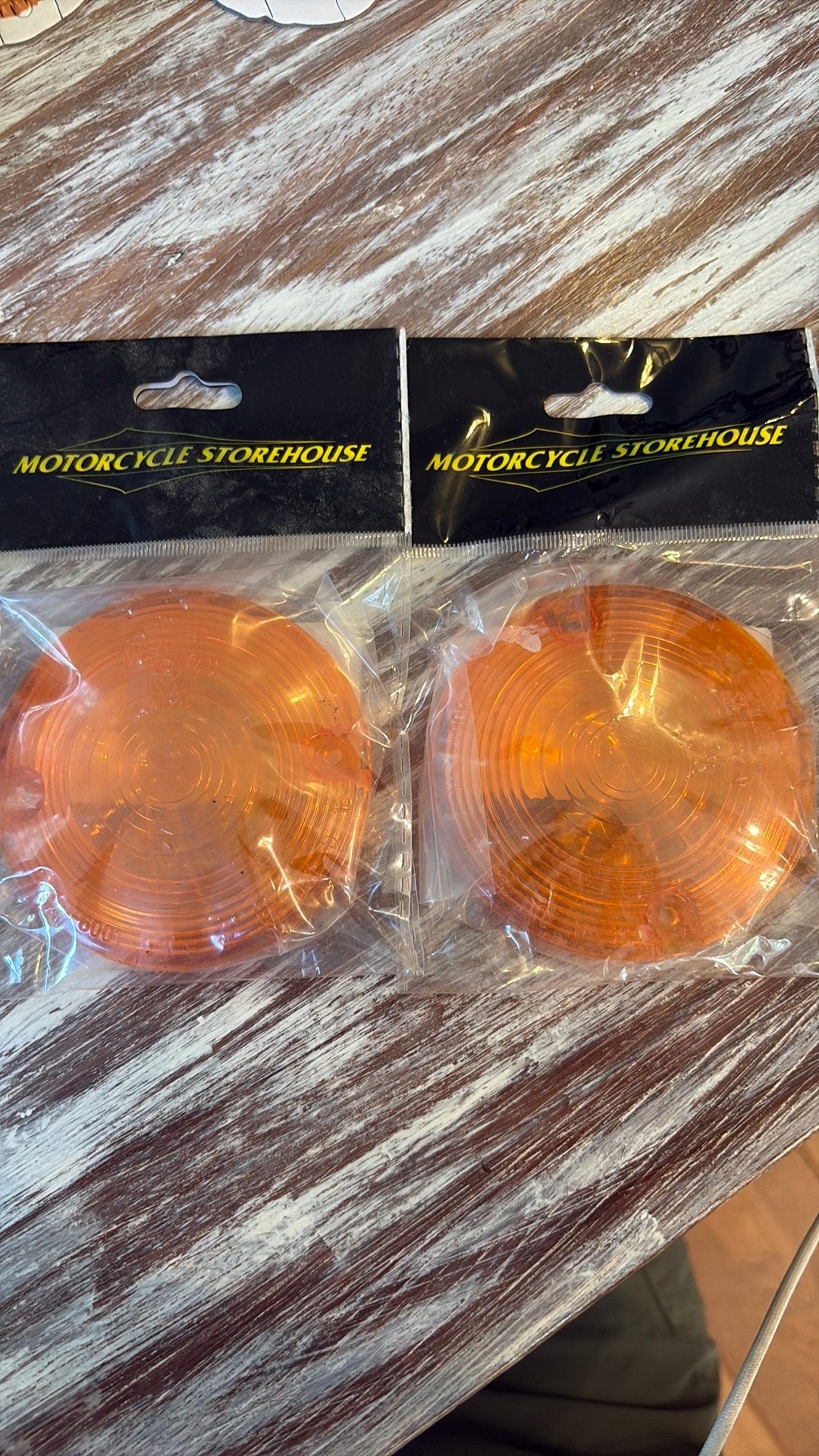 Oranje lensjes voor harley davidson knipperlicht, Motoren, Ophalen of Verzenden, Nieuw