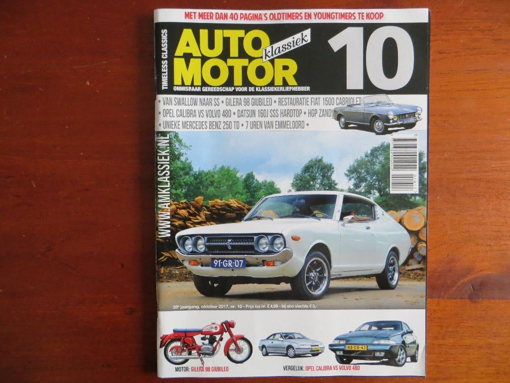 Auto Motor Klassiek 10 2017 Fiat 1500 Cabriolet Opel Calibra, Ophalen of Verzenden, Nieuw, Opel