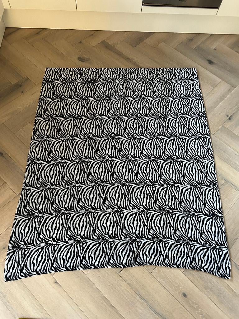 Zebra plaid 150 x 125 cm, Ophalen of Verzenden, Zo goed als nieuw