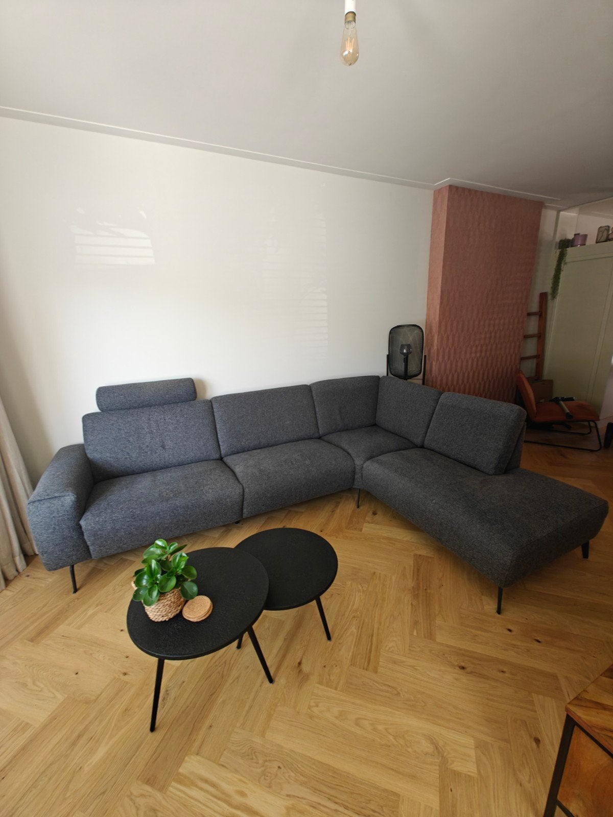 Montel hoekbank model Tuscan met elektrische relax functie, Huis en Inrichting, Ophalen, 250 tot 300 cm, Hoekbank, 75 tot 100 cm