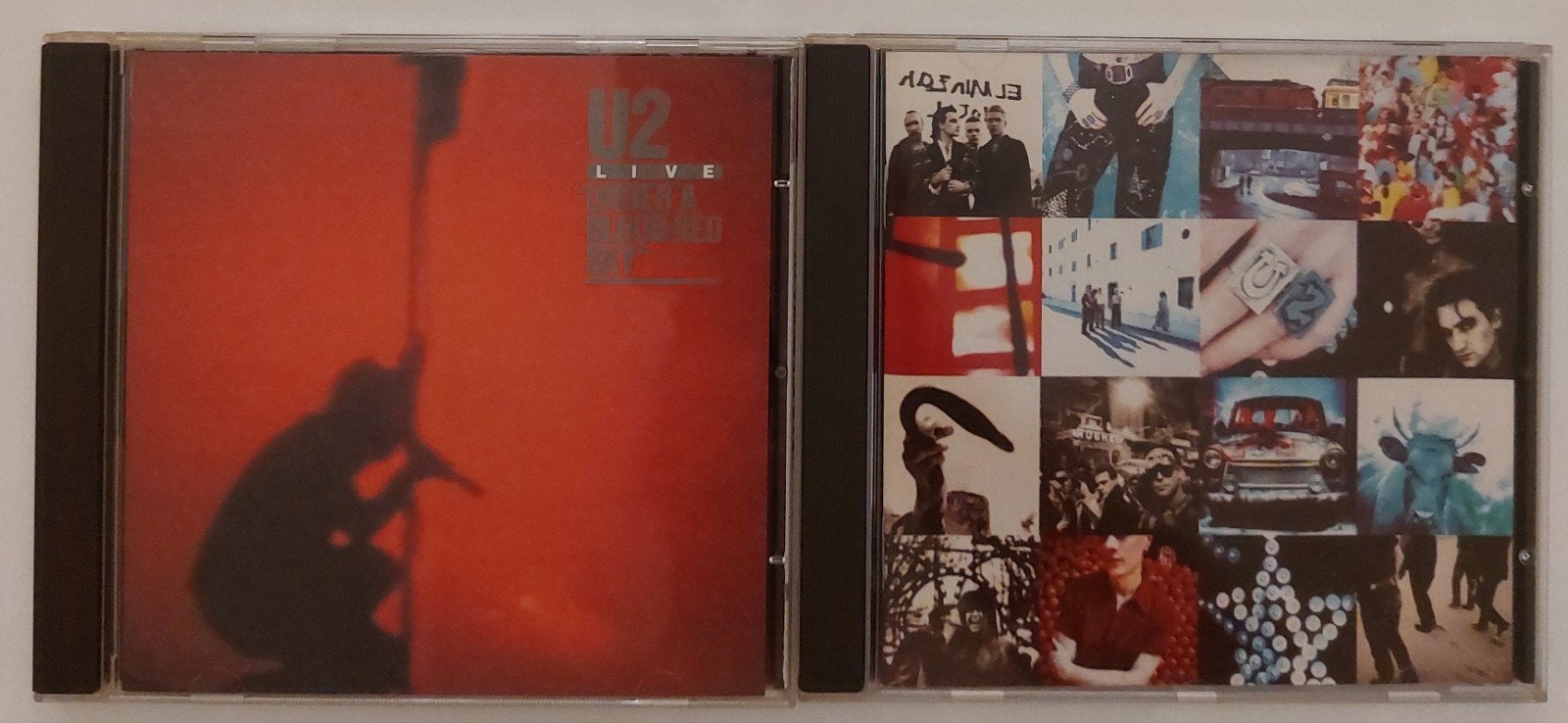 U2 💿 LIVE Under a Blood Red Sky 🌆 + Achtung Baby 👶🏼, Ophalen of Verzenden, Zo goed als nieuw, Poprock, Album