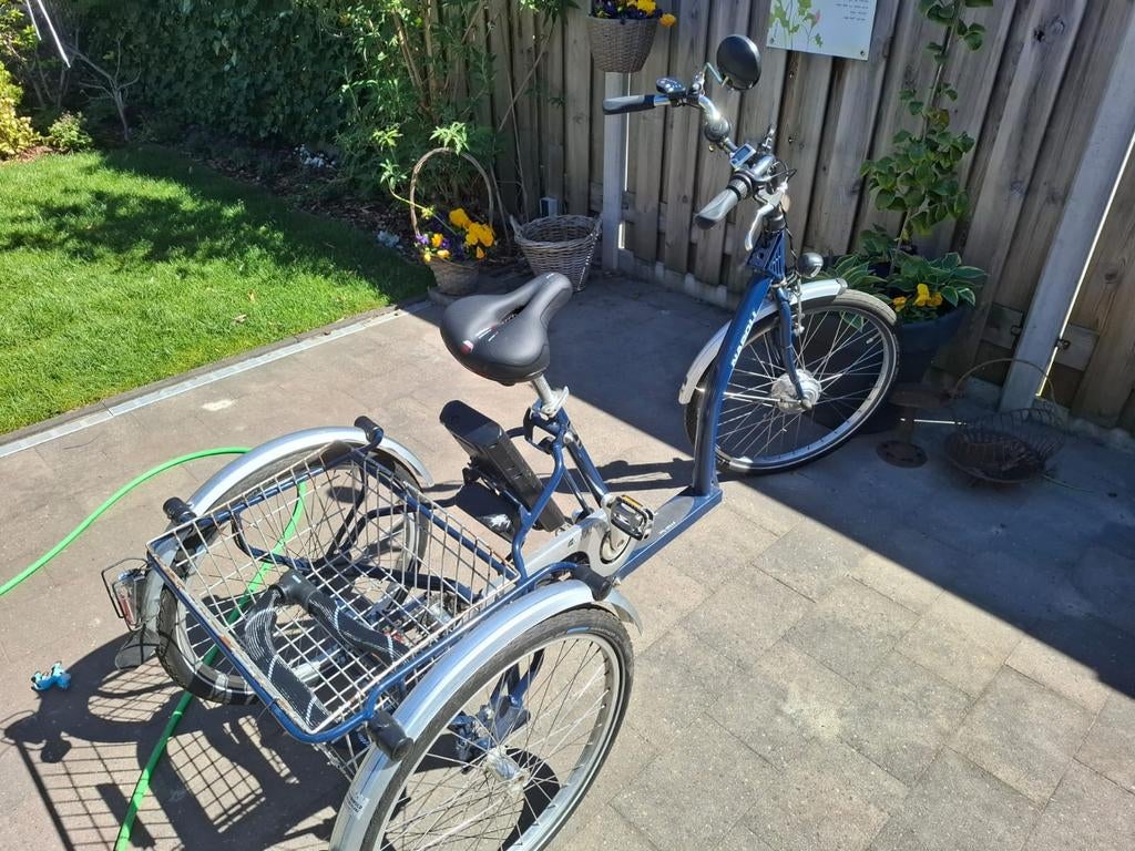 Elektrische driewieler met lage instap, Fietsen en Brommers, Fietsen | Driewielfietsen, Ophalen, Gebruikt