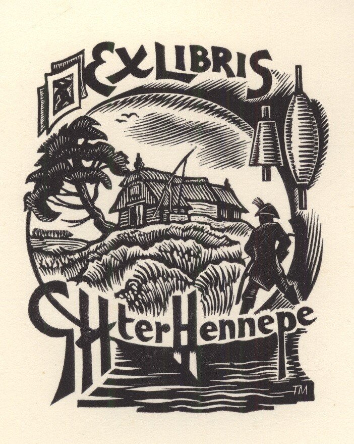 1734 Ex Libris Nederland : Thijs Mauve, 1967, Verzenden, Ex libris