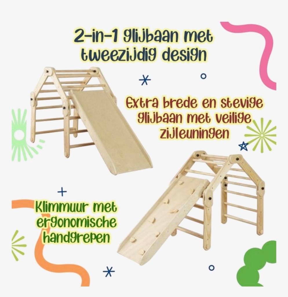 12- in-1 Klimrek Zo goed als nieuw!, Ophalen, Nieuw, Glijbaan