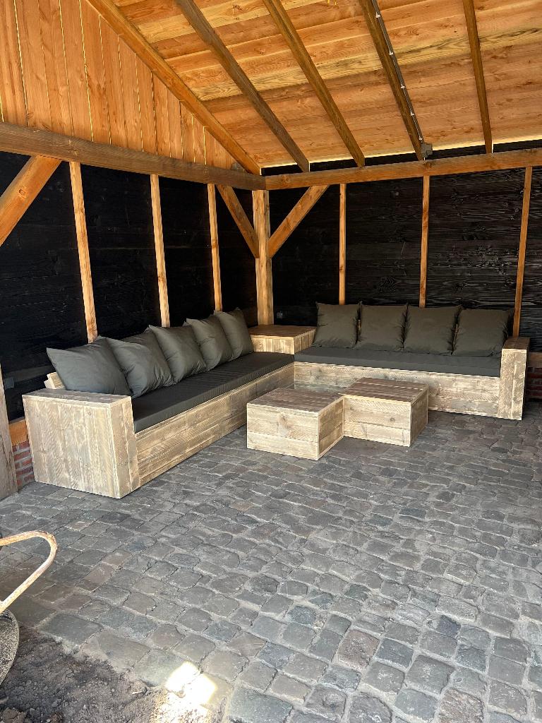 ZOMERKORTING! Steigerhouten Loungebanken Op Maat, Verzenden, Nieuw