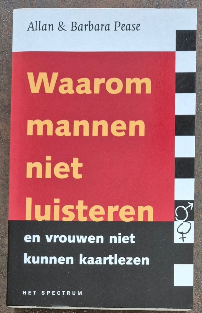 Waarom mannen niet luisteren - vrouwen niet kaartlezen-Pease, Verzenden, Zo goed als nieuw, Sociale psychologie, Allen & Barbara Pease