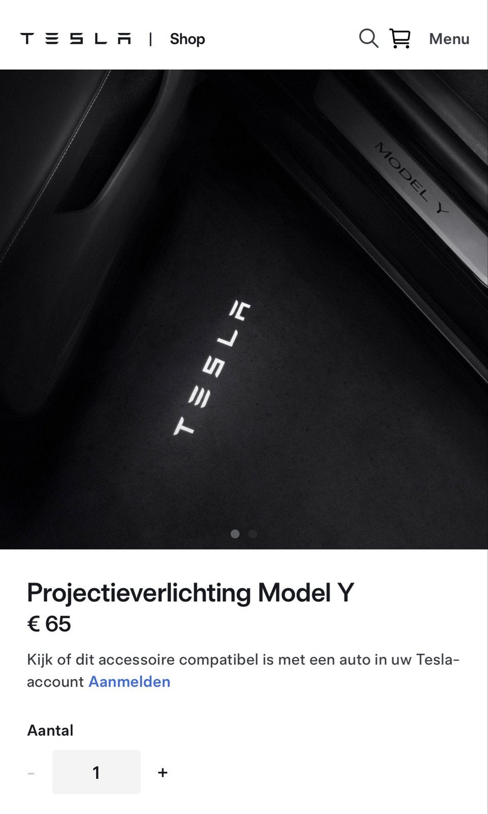 Tesla Projectieverlichting deuren Model Y Nieuw in doos!!, Ophalen of Verzenden, Nieuw