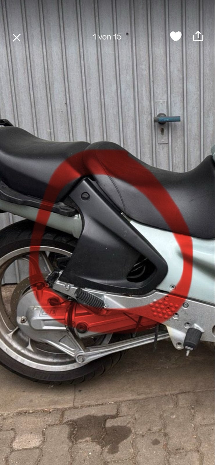 Rechter zwarte kap BMW R1100/850/1150RT - Part: 52532325470, Ophalen of Verzenden, Gebruikt
