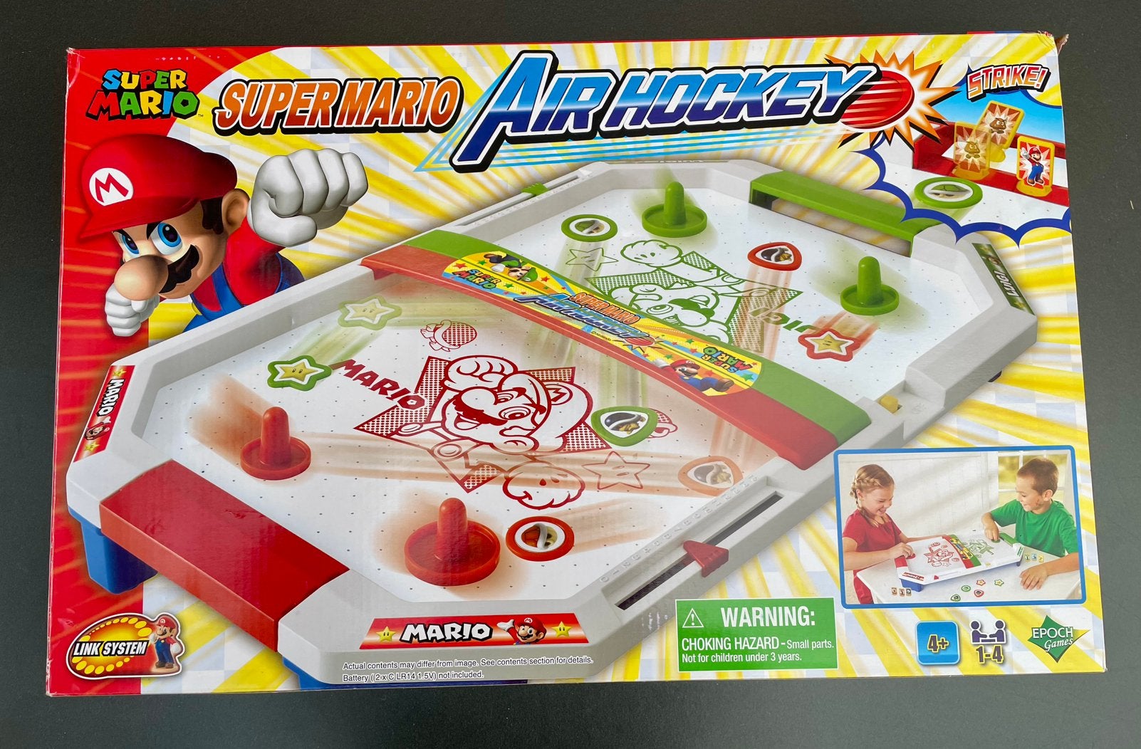 TE KOOP: Super Mario airhockey ZGAN, Een of twee spelers, Ophalen of Verzenden, Zo goed als nieuw