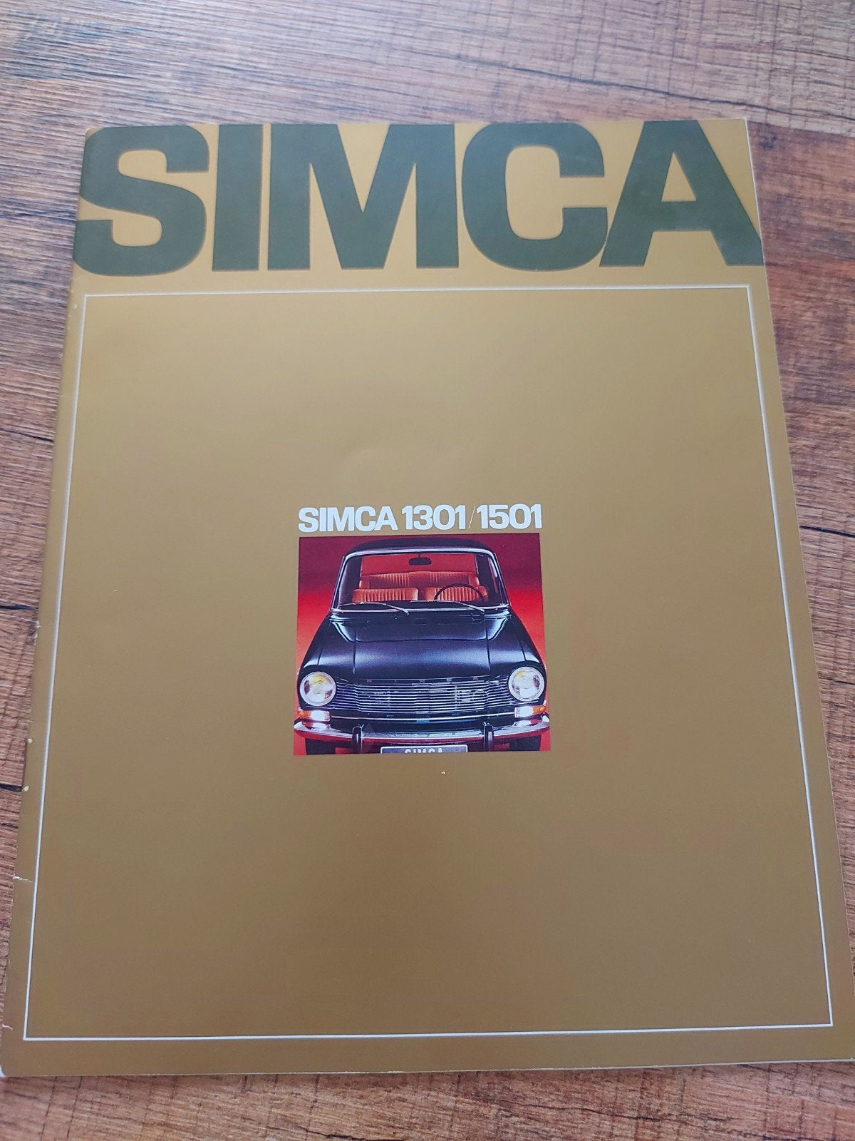 1968 Simca 1301 & 1501 sedan en tourist folder NL, Ophalen of Verzenden, Zo goed als nieuw, Overige merken