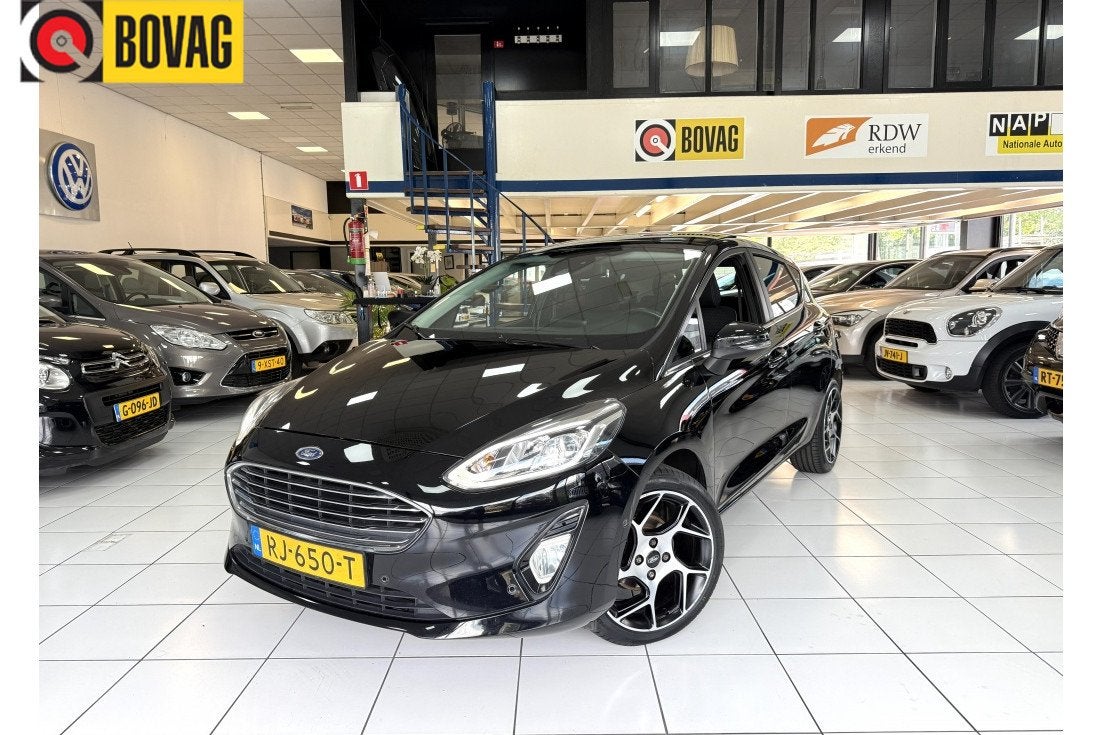 Ford Fiesta 1.0 EcoB. Titanium Bovag Garantie Panoramadak, Euro 6, Origineel Nederlands, Bedrijf, Handgeschakeld