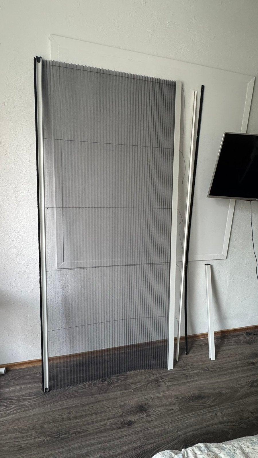 Plissé hordeur 199 cm x max. 108 cm, Gebruikt, Hordeur, 200 tot 215 cm, Ophalen