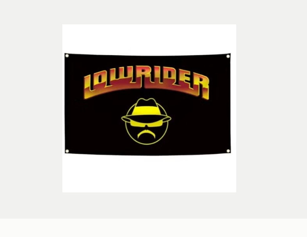 Grote vlaggen Klassieke lowrider auto's (150x90cm