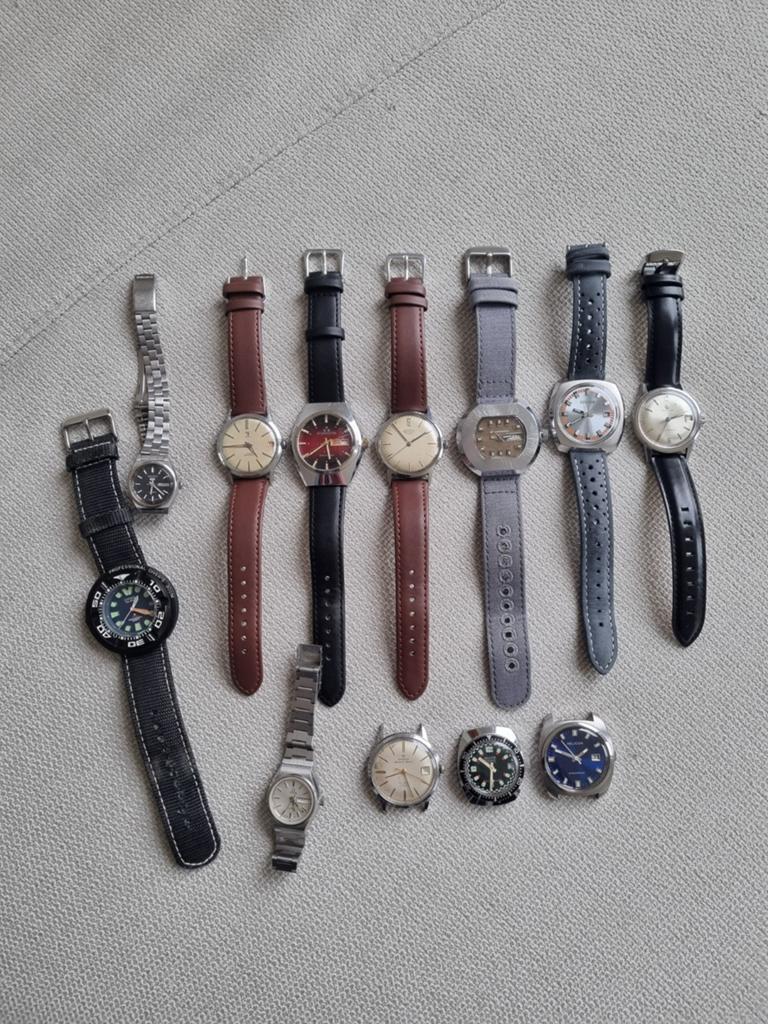 Verzameling vintage horloges. Citizen, certina, seiko enz., Sieraden, Tassen en Uiterlijk, Horloges | Heren, Ophalen of Verzenden