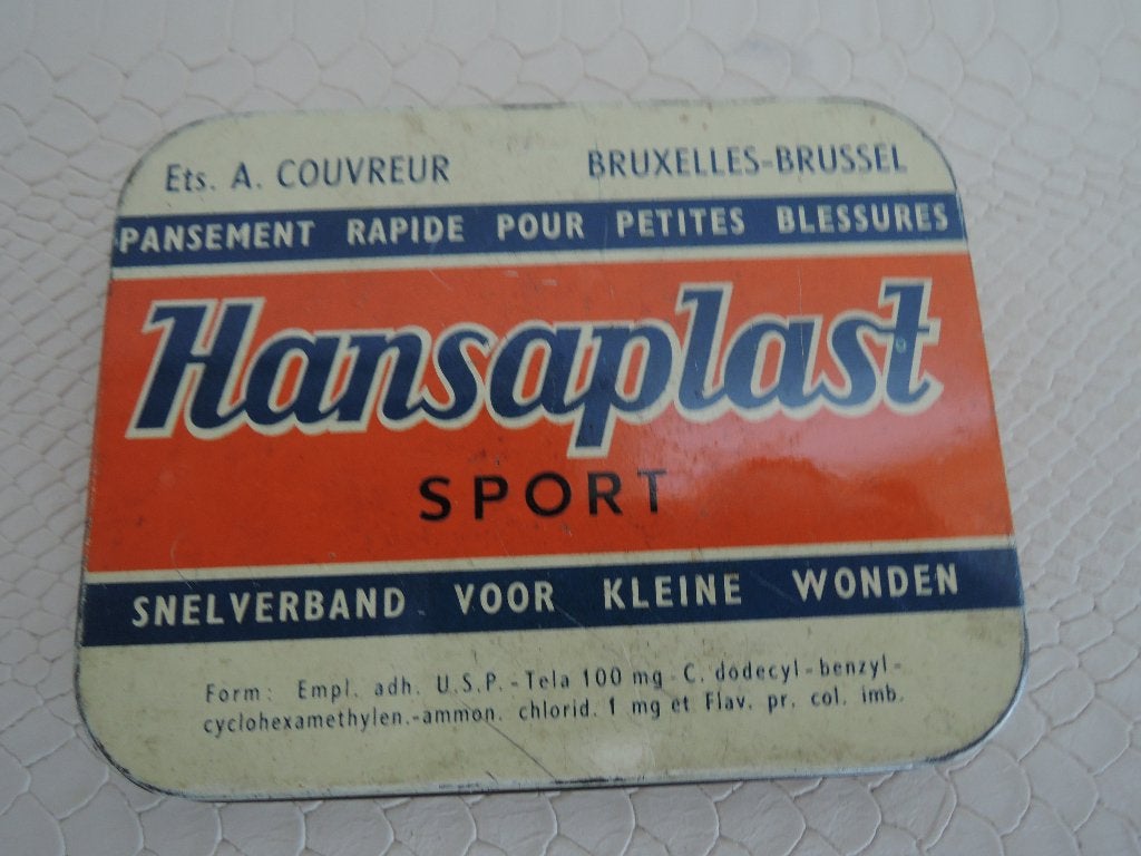 Ouderwets Hansaplast blikje, Verzamelen, Blikken, Ophalen of Verzenden, Gebruikt, Overige, Overige merken