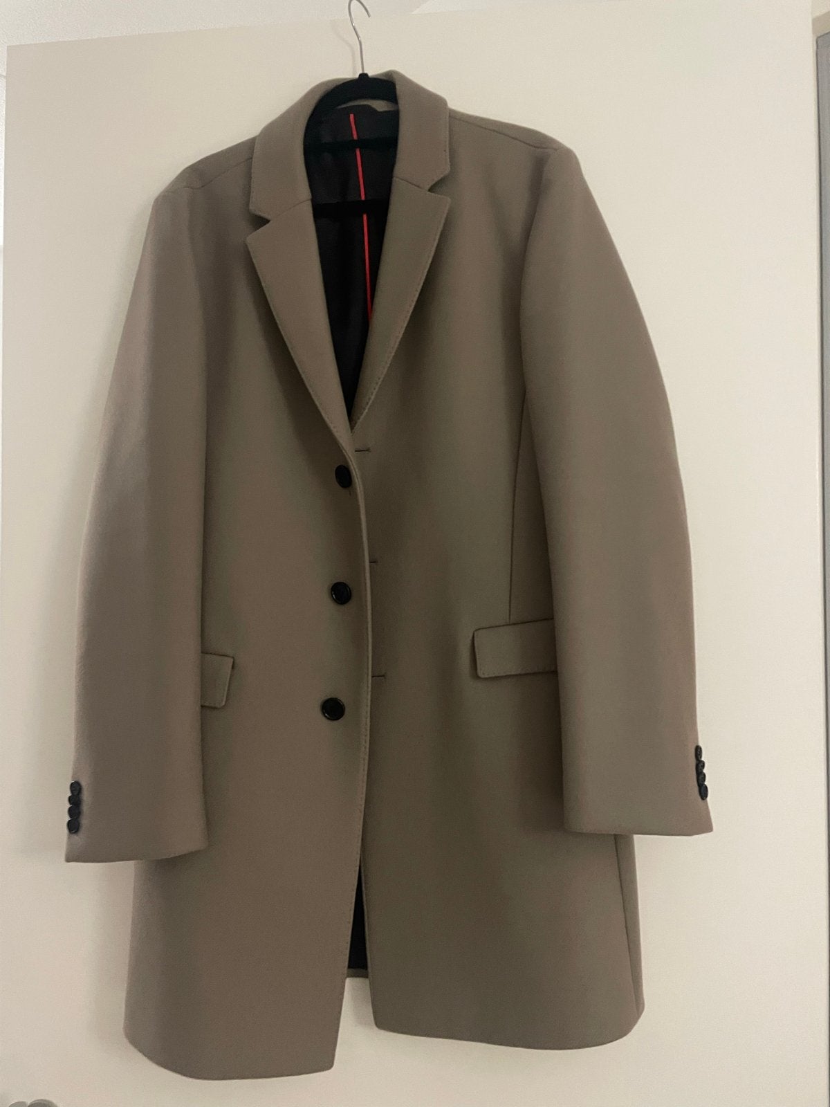 Hugo Boss Manteljas Heren Beige – (Maat L 52), Ophalen of Verzenden, Zo goed als nieuw, Maat 52/54 (L), Beige