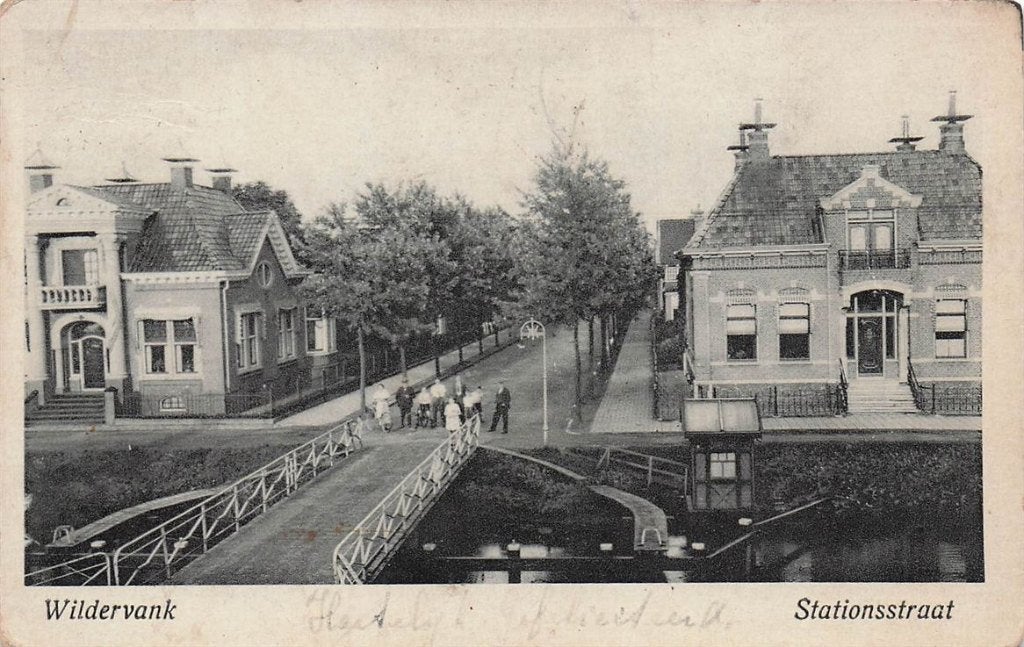 702-427-045 Wildervank Stationsstraat, Verzamelen, Ophalen of Verzenden, Voor 1920, Groningen
