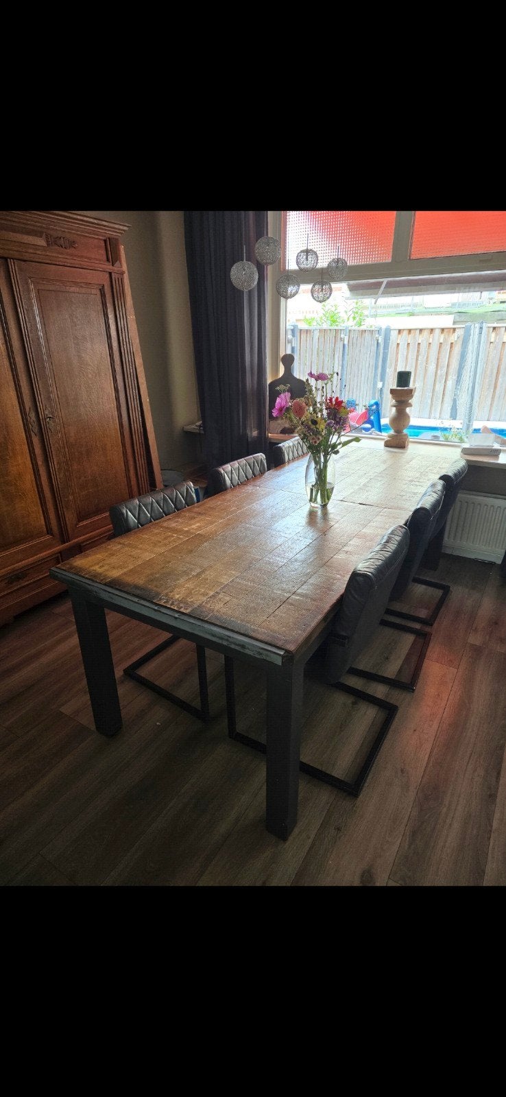 Tafel. Eettafel., Ophalen, Gebruikt, 200 cm of meer, 50 tot 100 cm