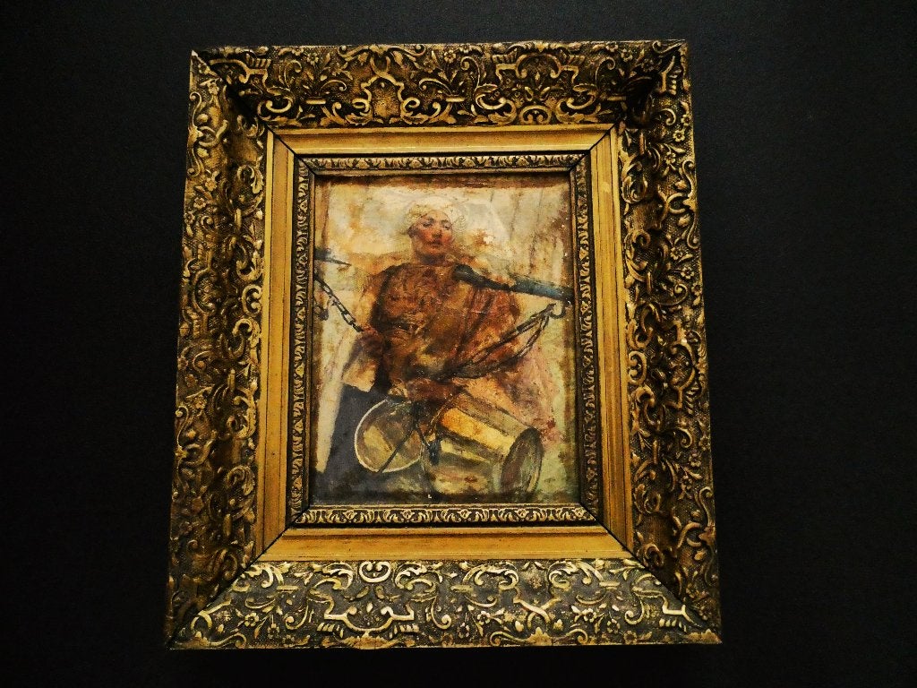 Schilderij n. Hans von Bartels A young fishing girl Rijsoord, Ophalen of Verzenden