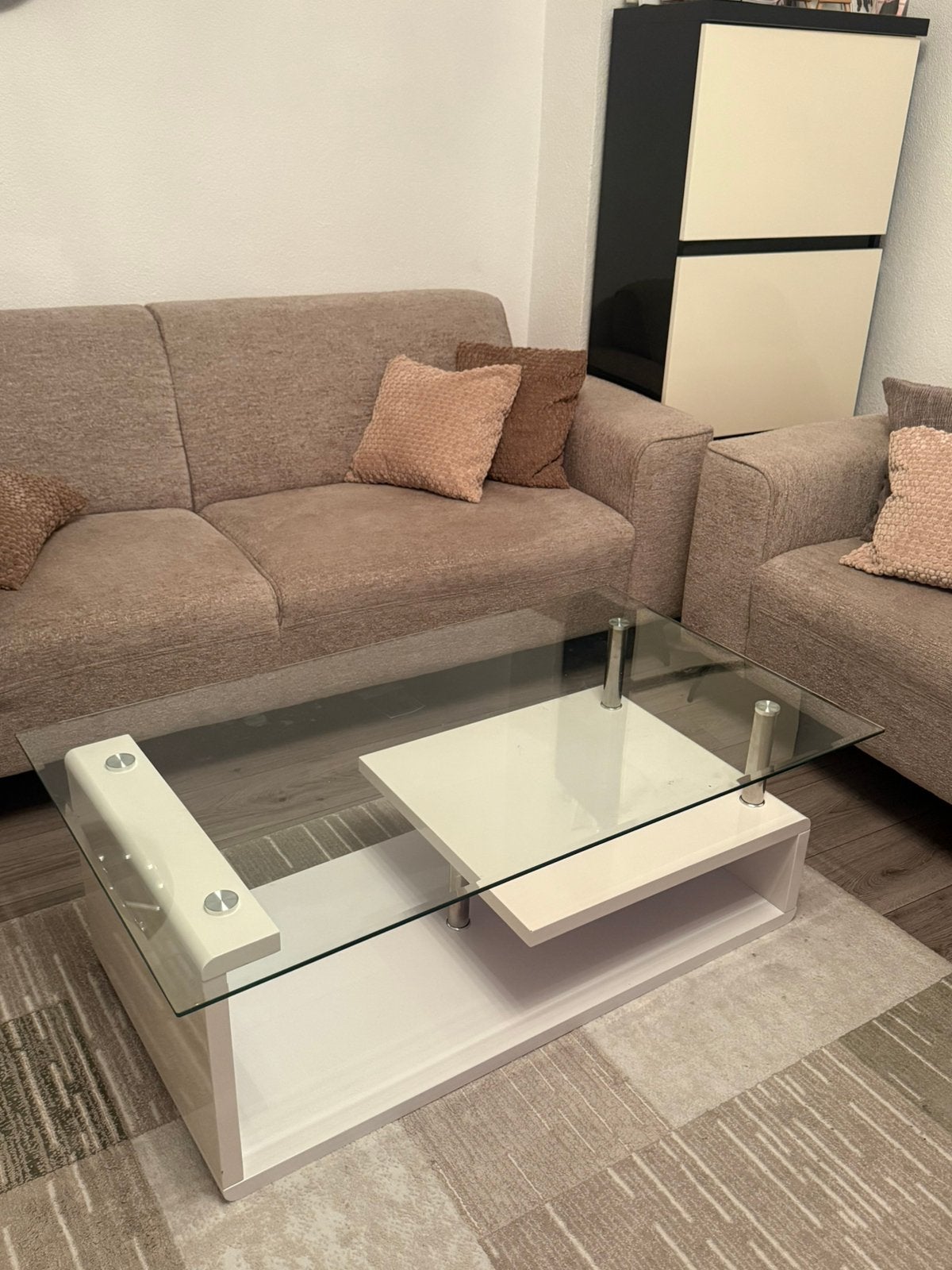 Glazen salontafel, Huis en Inrichting, Ophalen