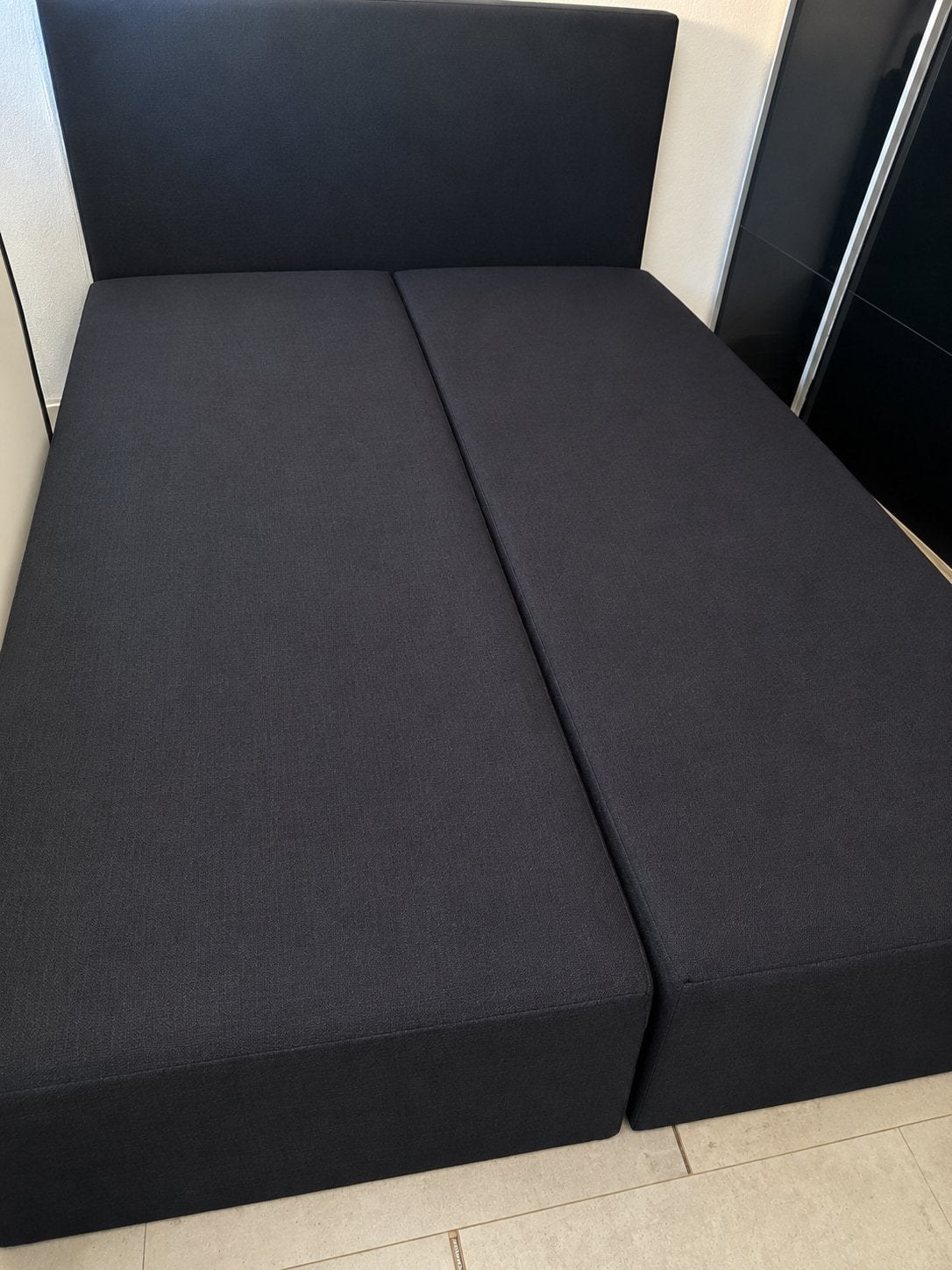 Boxsprings, Ophalen, Zo goed als nieuw, Eenpersoons, 140 cm