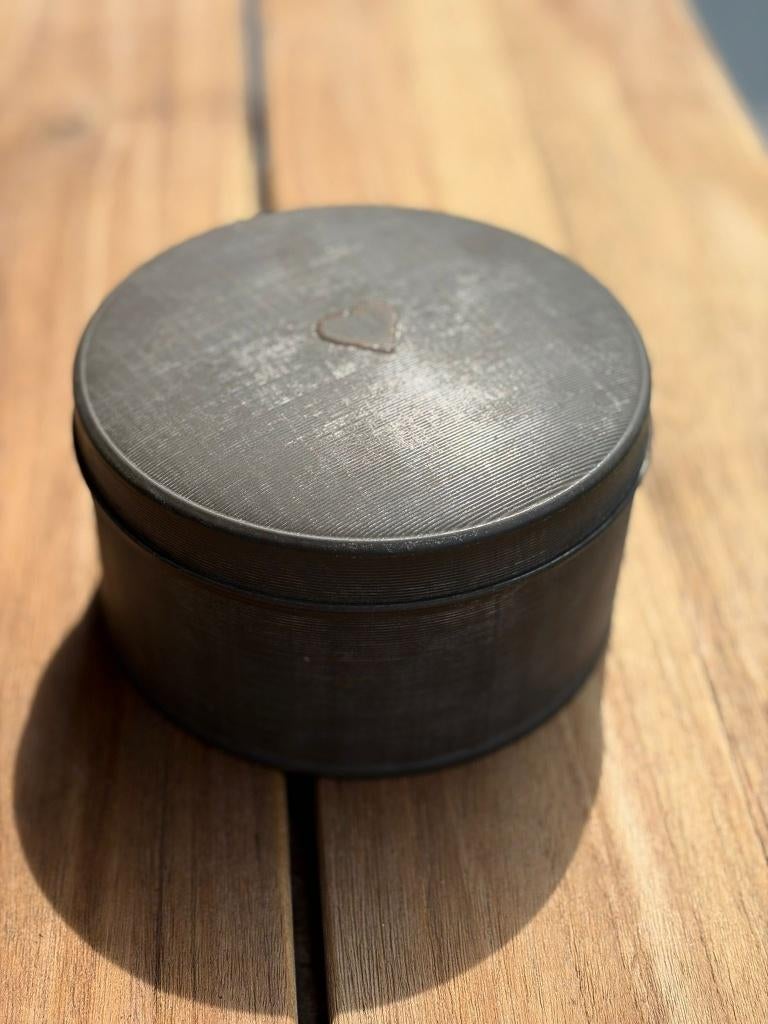 Rond vintage blik van Verkade, Verzamelen, Blikken, Ophalen of Verzenden, Gebruikt, Koek(jes), Verkade