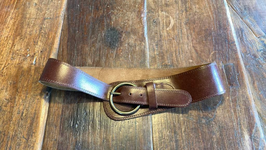 Purdey (Bitter) ceintuur leer 95 cm cognac, Echt leder, 90 tot 100 cm, Heupriem, Ophalen of Verzenden