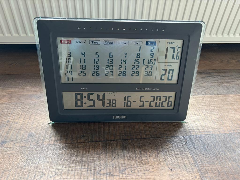 Digitale klok, Ophalen of Verzenden, Gebruikt, Digitaal, Staande klok