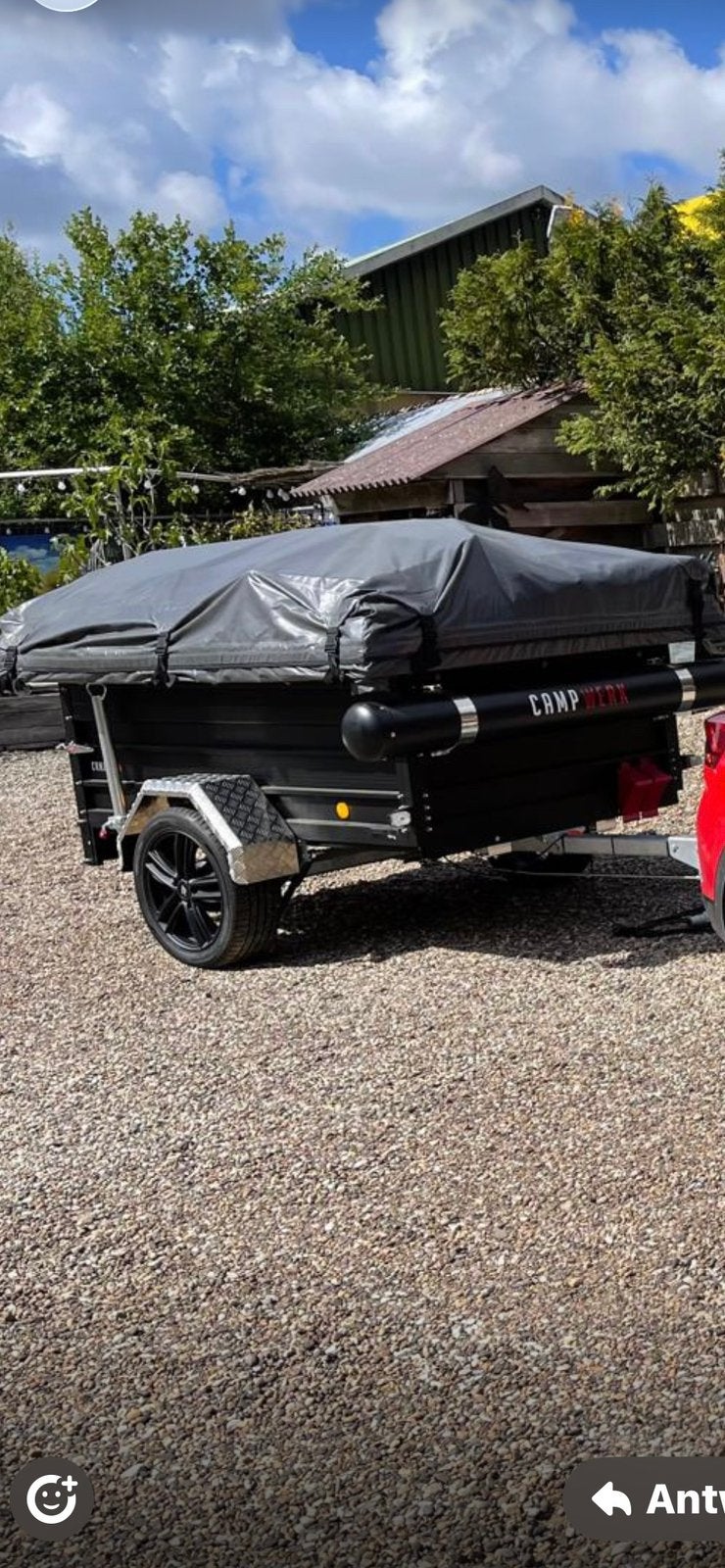 Campwerk Tenttrailer.  €12.500,, Caravans en Kamperen, Vouwwagens, Ophalen, Campwerk, Aanwezig, Grijs