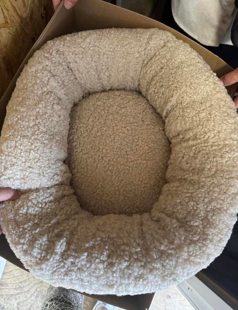 Hondenmand teddy beige nieuw, Ophalen, Nieuw