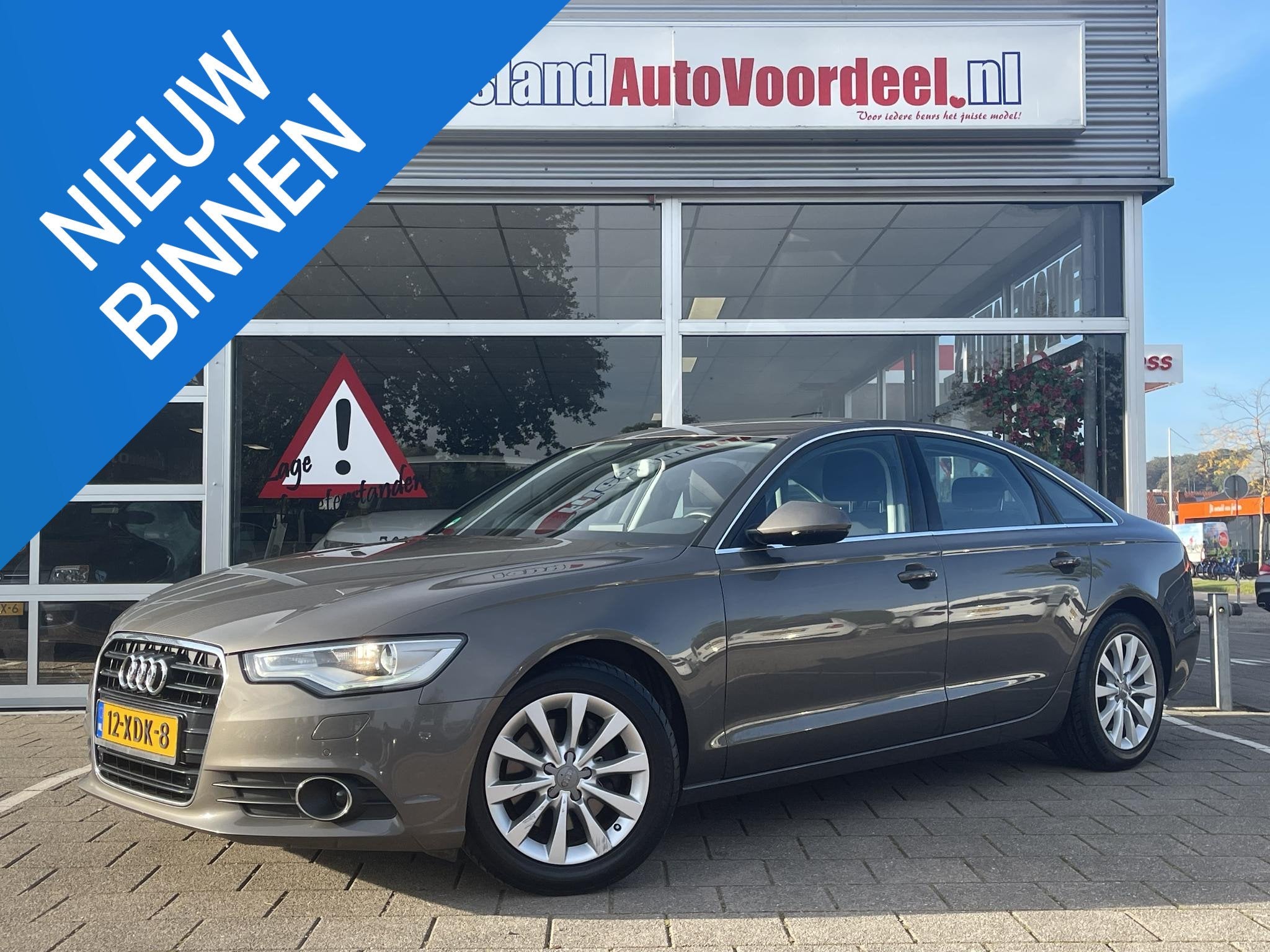 Audi A6 Limousine 2.0 TFSI Business Edition /Automaat/Cruise, Auto's, Euro 5, Stof, Gebruikt, Zwart
