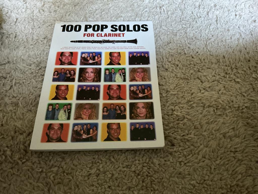 100 Pop Solos voor Klarinet - Muziekboek, Muziek en Instrumenten, Bladmuziek, Gebruikt, Ophalen of Verzenden, Klarinet, Thema