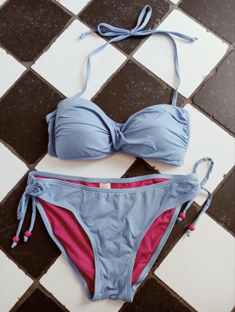 Ocean Club bandeau bikini maat 34 lavendel nieuwstaat, Blauw, Ocean Club, Ophalen of Verzenden, Zo goed als nieuw