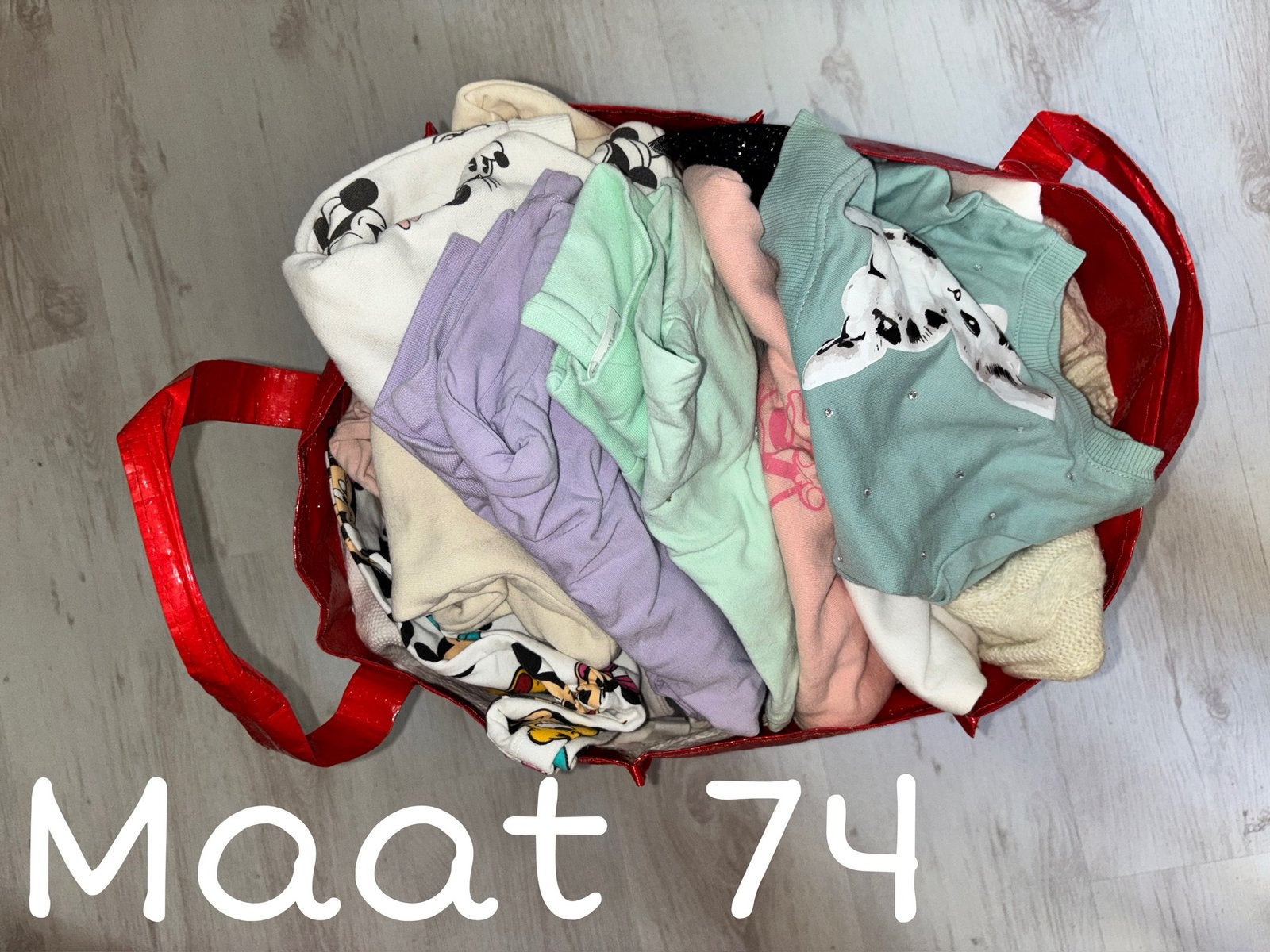 Bigshopper vol meisjeskleding in maat 74, Ophalen, Zo goed als nieuw, Maat 74