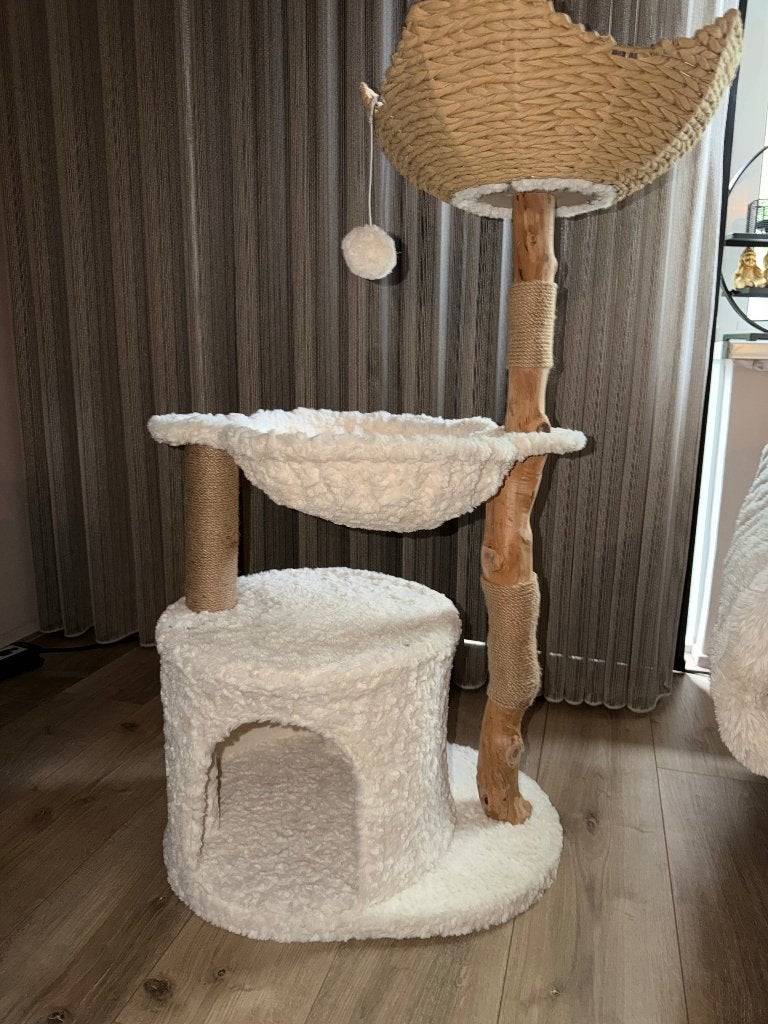 Krabpaal van echt hout nog helemaal nieuw, Dieren en Toebehoren, Ophalen, Nieuw, Krabpaal